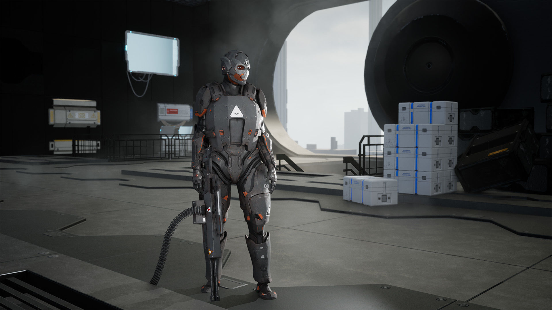 Modular Sci-Fi Warriors Low-poly 3D model_6