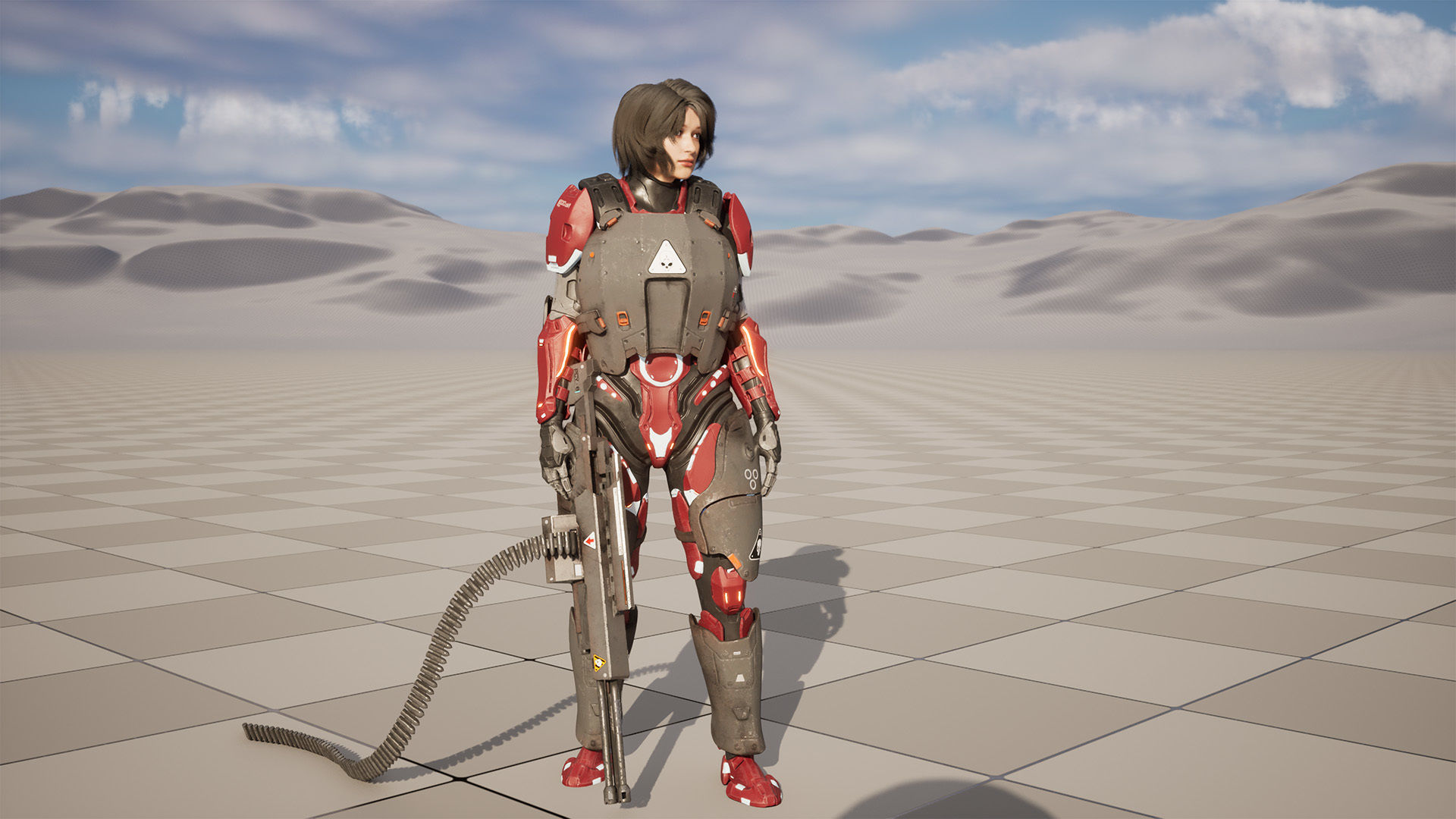 Modular Sci-Fi Warriors Low-poly 3D model_11
