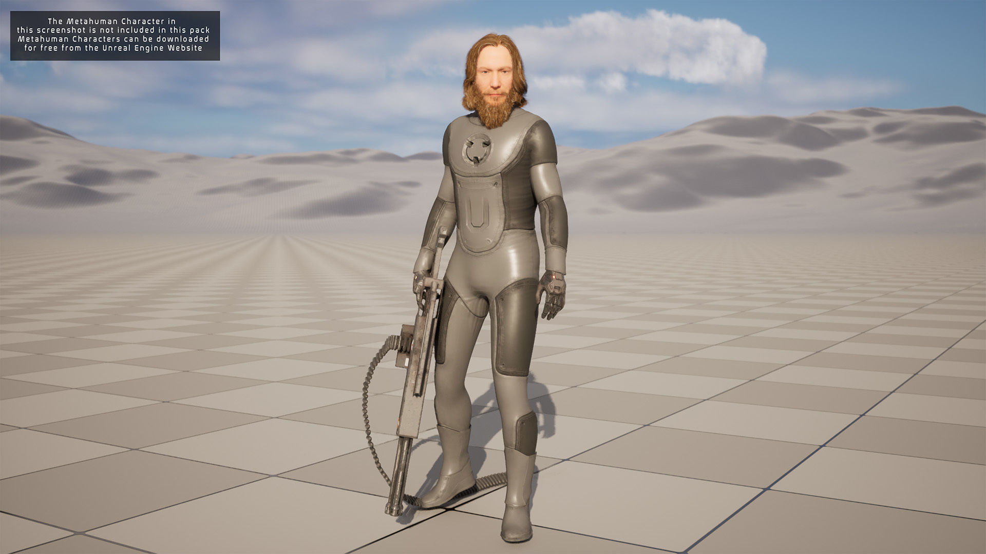 Modular Sci-Fi Warriors Low-poly 3D model_20