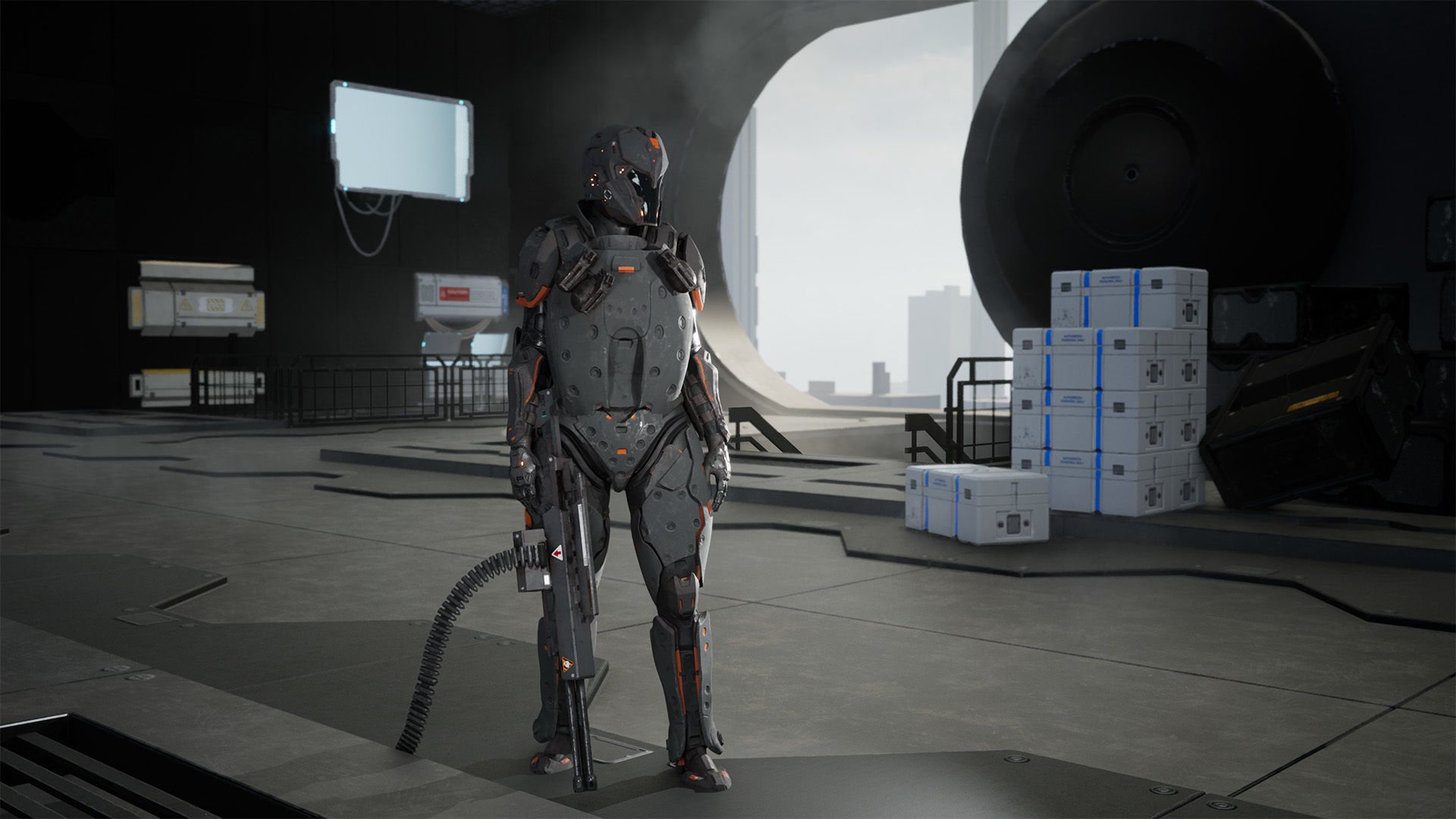 Modular Sci-Fi Warriors Low-poly 3D model_4