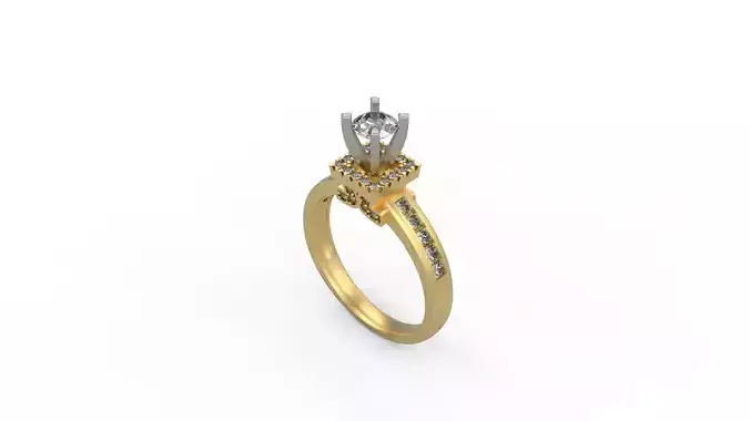 Woman Solitaire Ring 942