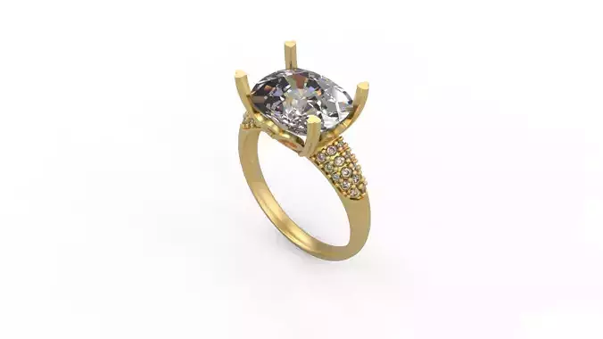 Woman Solitaire Ring 899
