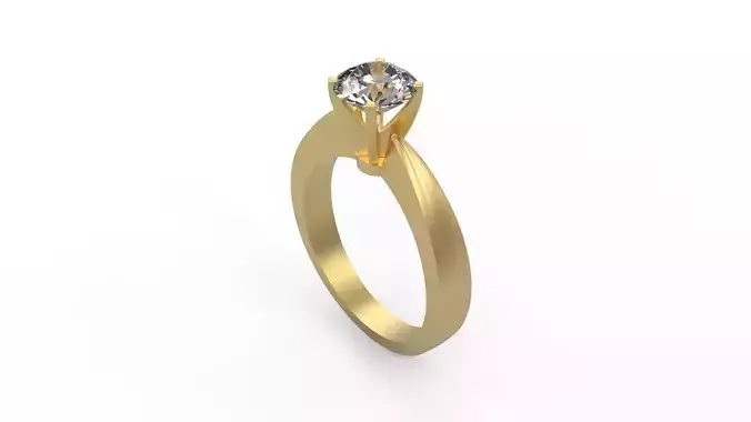 Woman Solitaire Ring 890