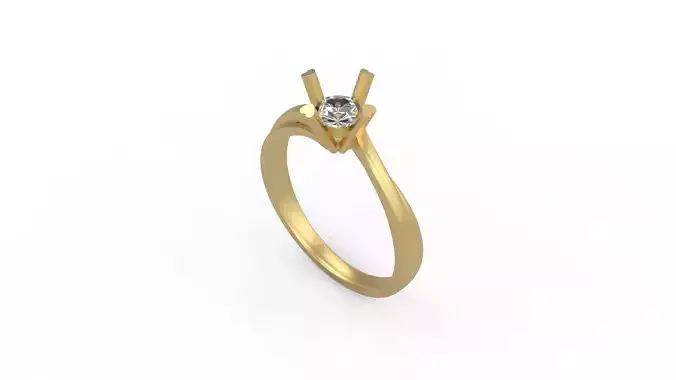 Woman Solitaire Ring 906