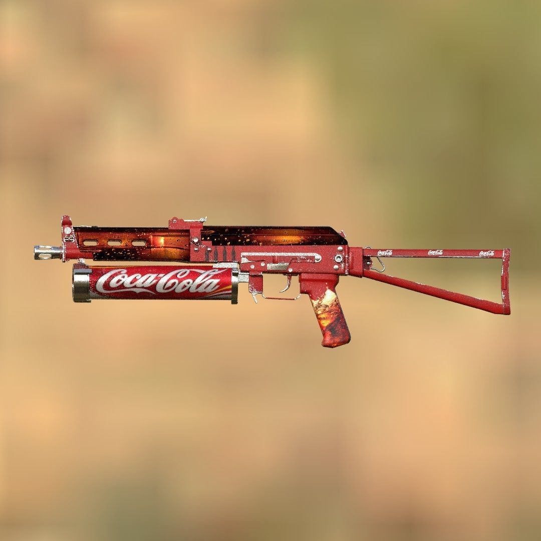Bizon and Coca-Cola Weapon 3D model_1