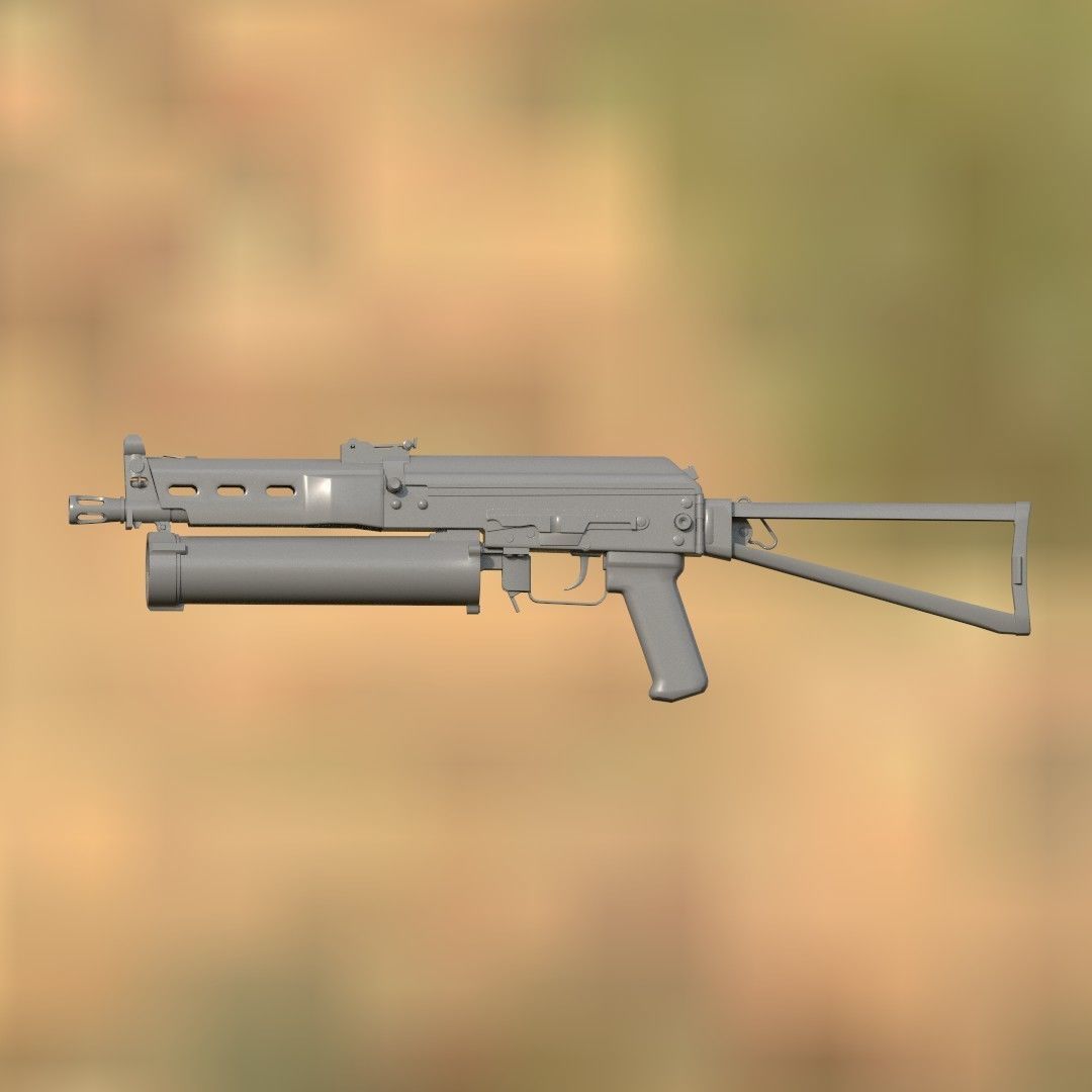 Bizon and Coca-Cola Weapon 3D model_3