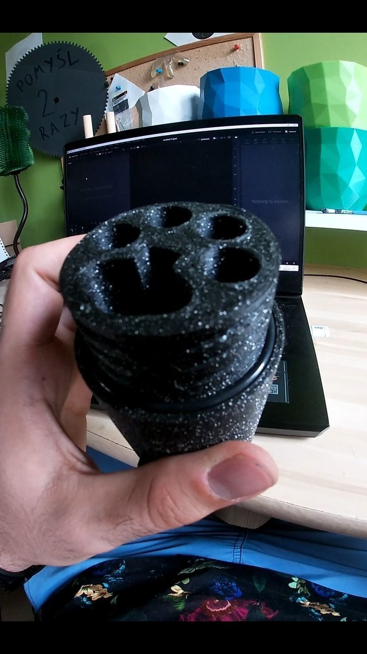 Starship shaped joint holder 3D print model_3