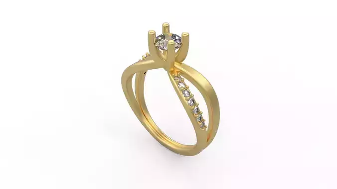 Woman Solitaire Ring 860