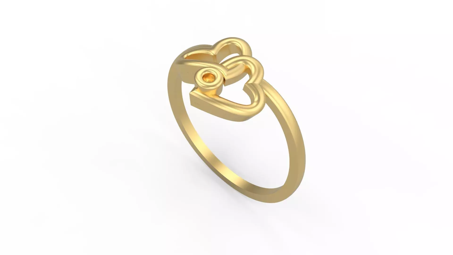 Woman Solitaire Ring 875 3D print model_0