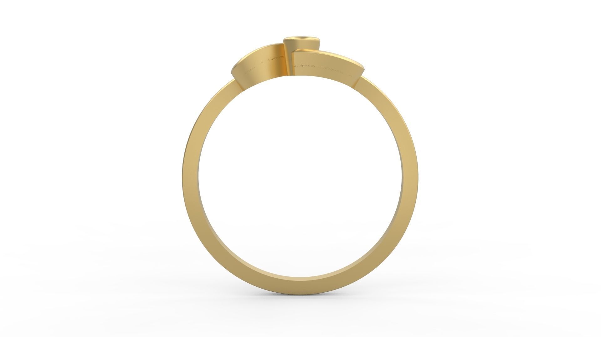 Woman Solitaire Ring 875 3D print model_1