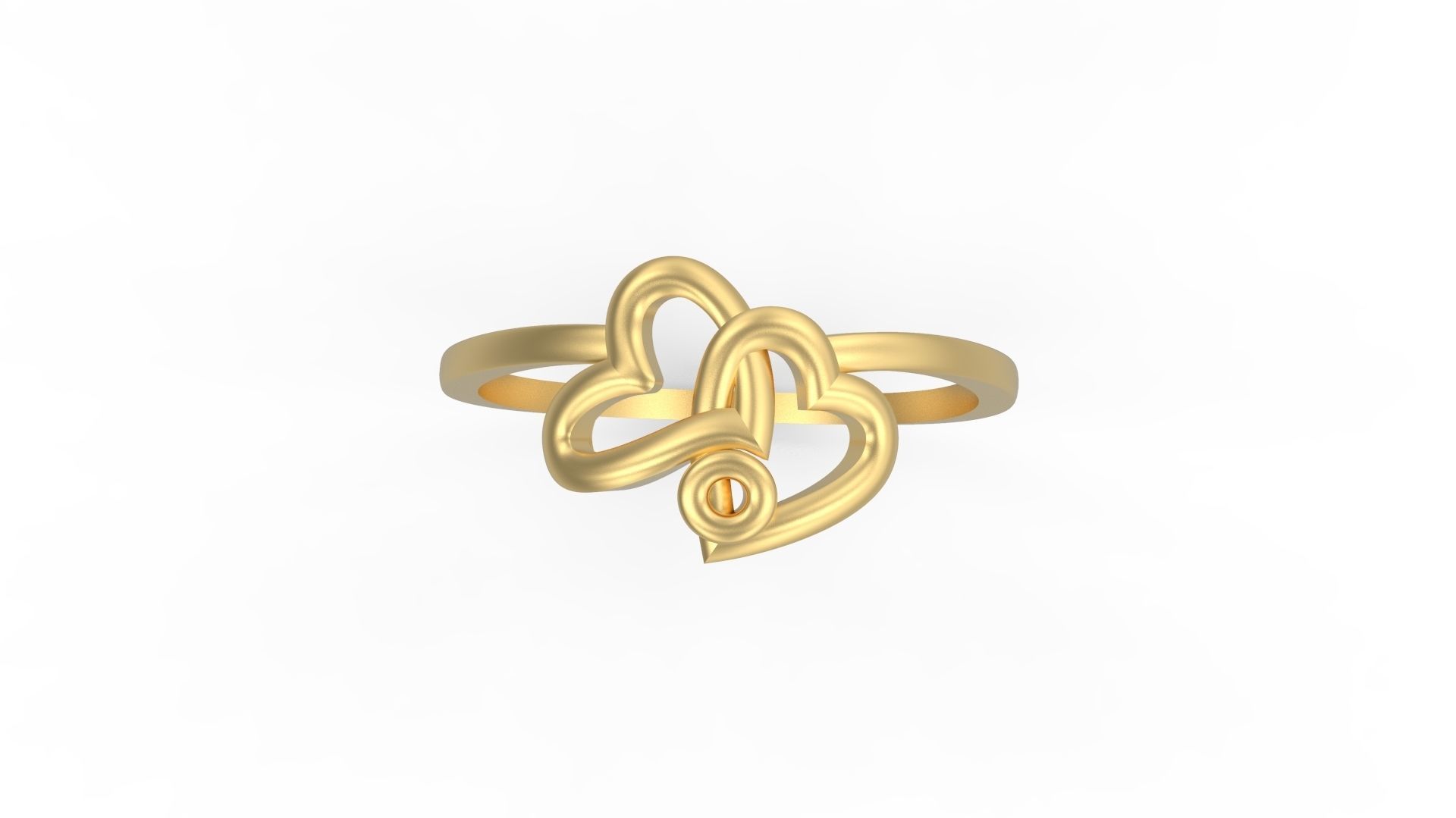 Woman Solitaire Ring 875 3D print model_4