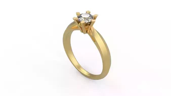 Woman Solitaire Ring 883