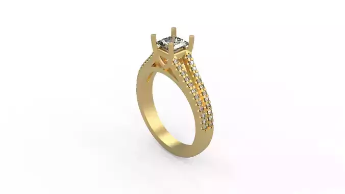 Woman Solitaire Ring 921