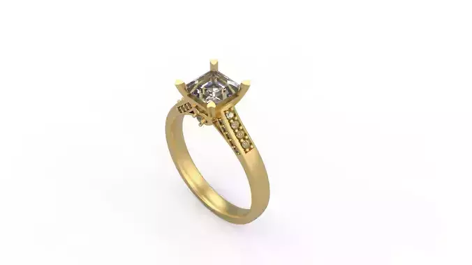 Woman Solitaire Ring 927