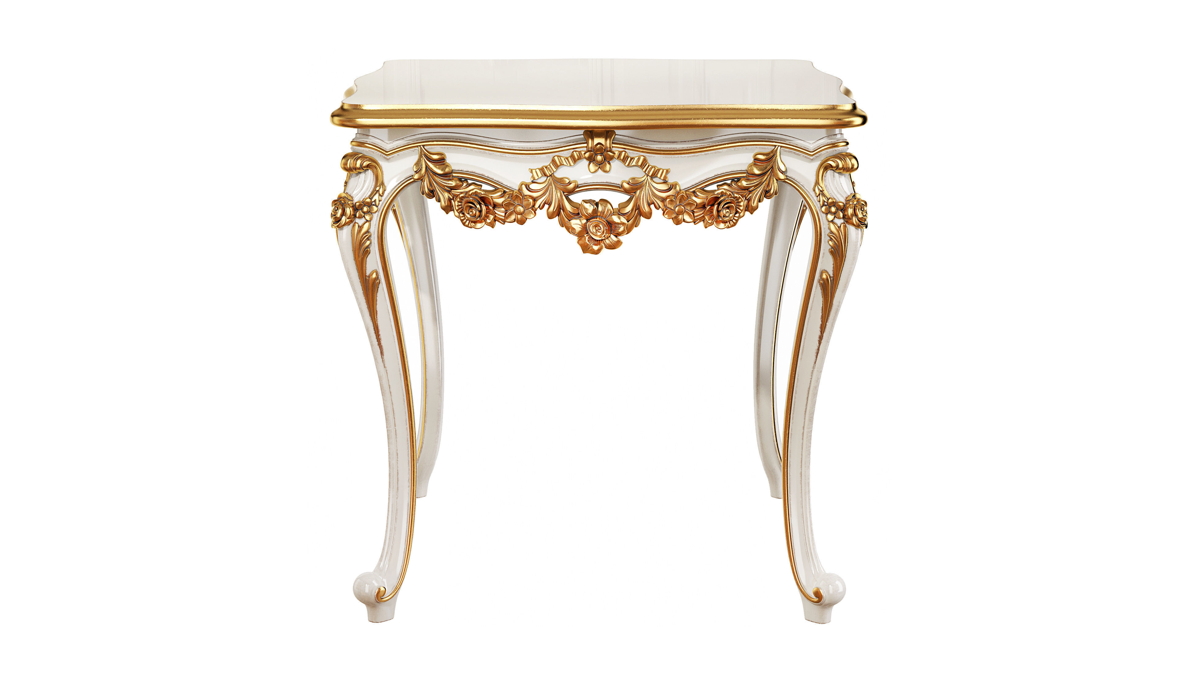 Classic coffe table 004 3D model_1