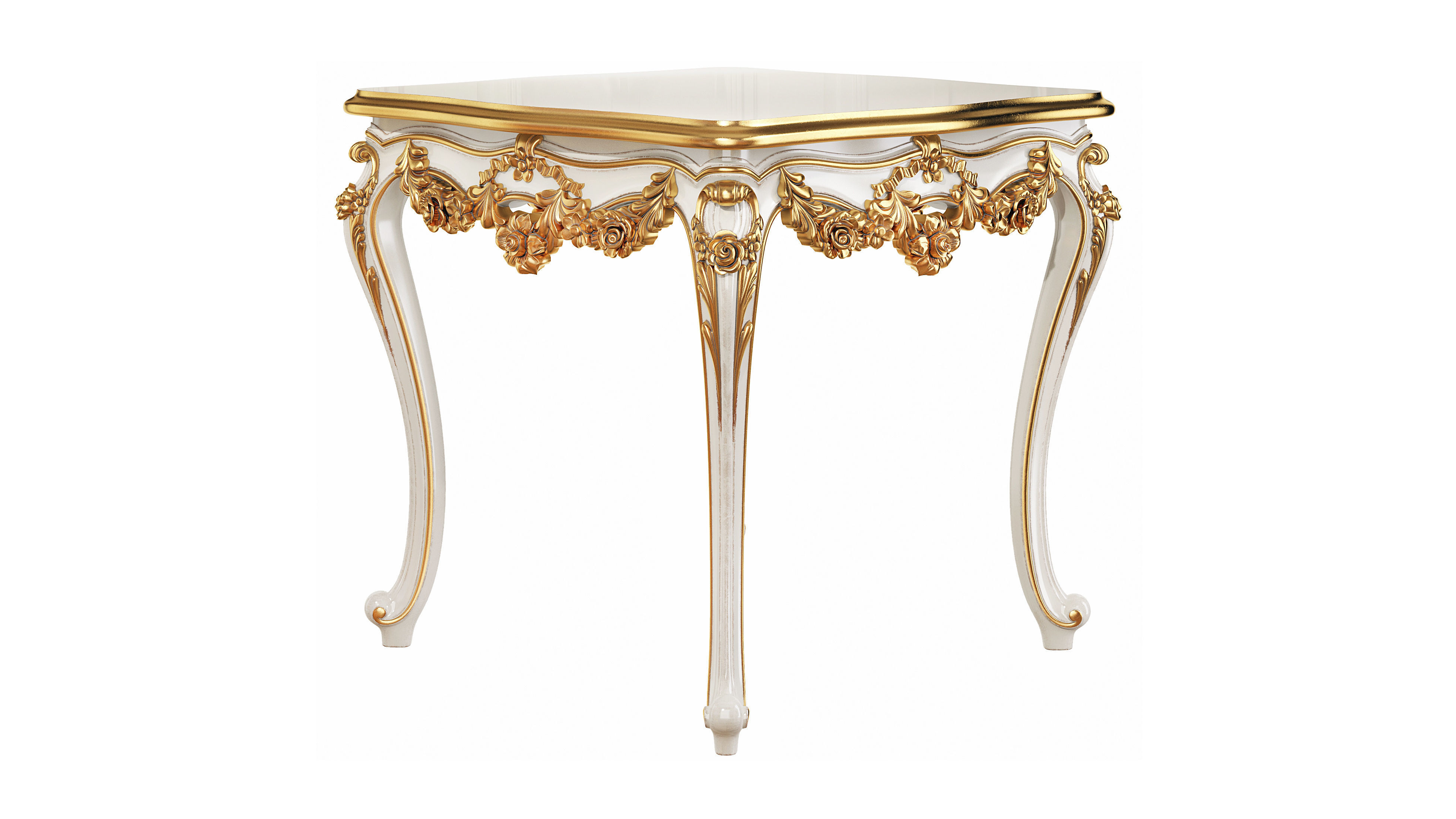 Classic coffe table 004 3D model_2