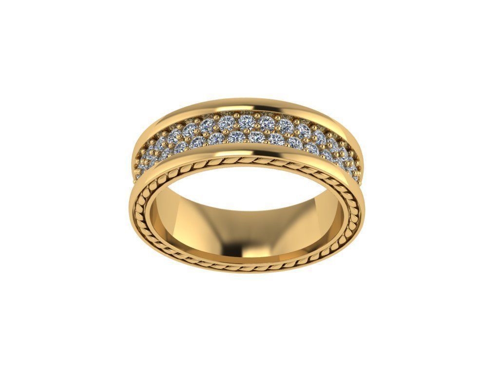 David Yurman Men Ring - 537 3D print model_1