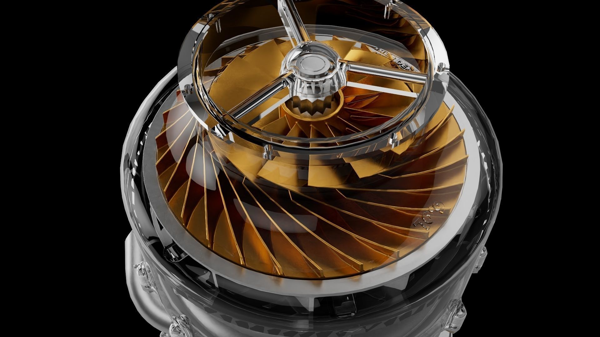 Two stroke rotary engine 3D print model_2