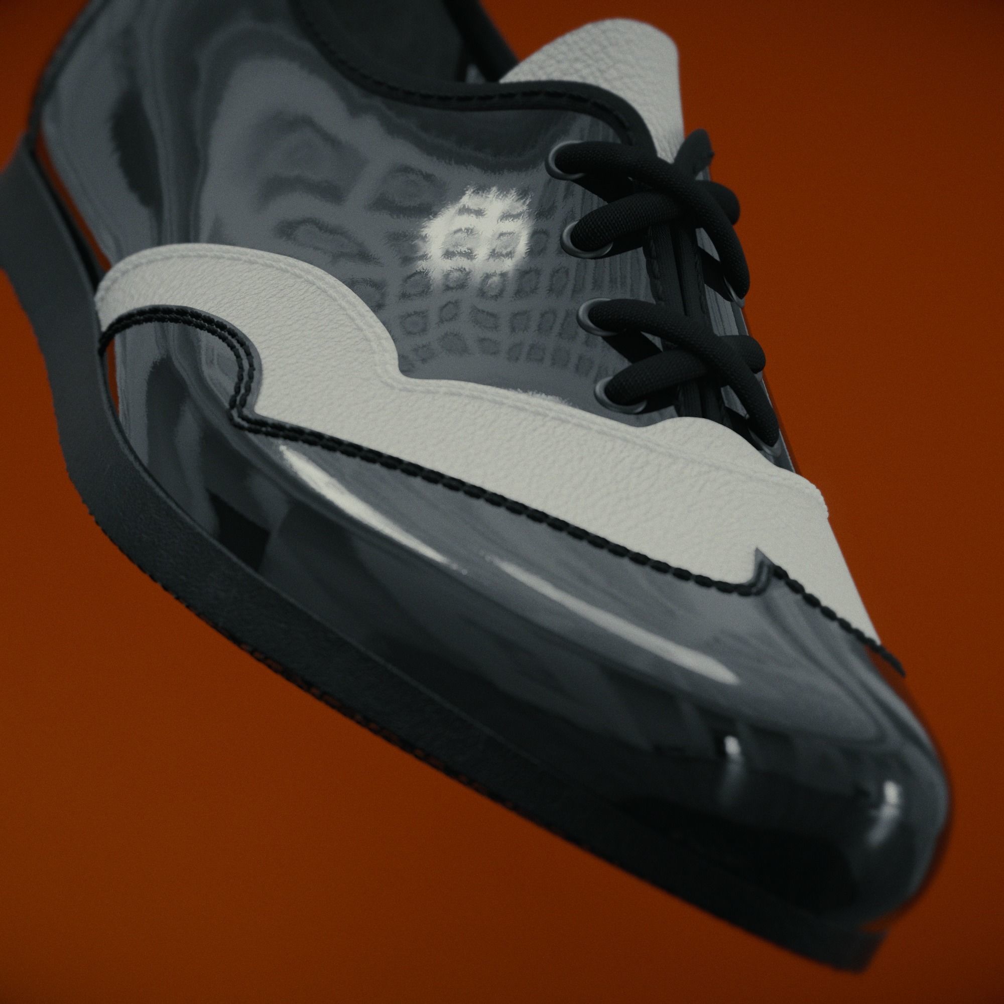 Dance shoes 3D model_4