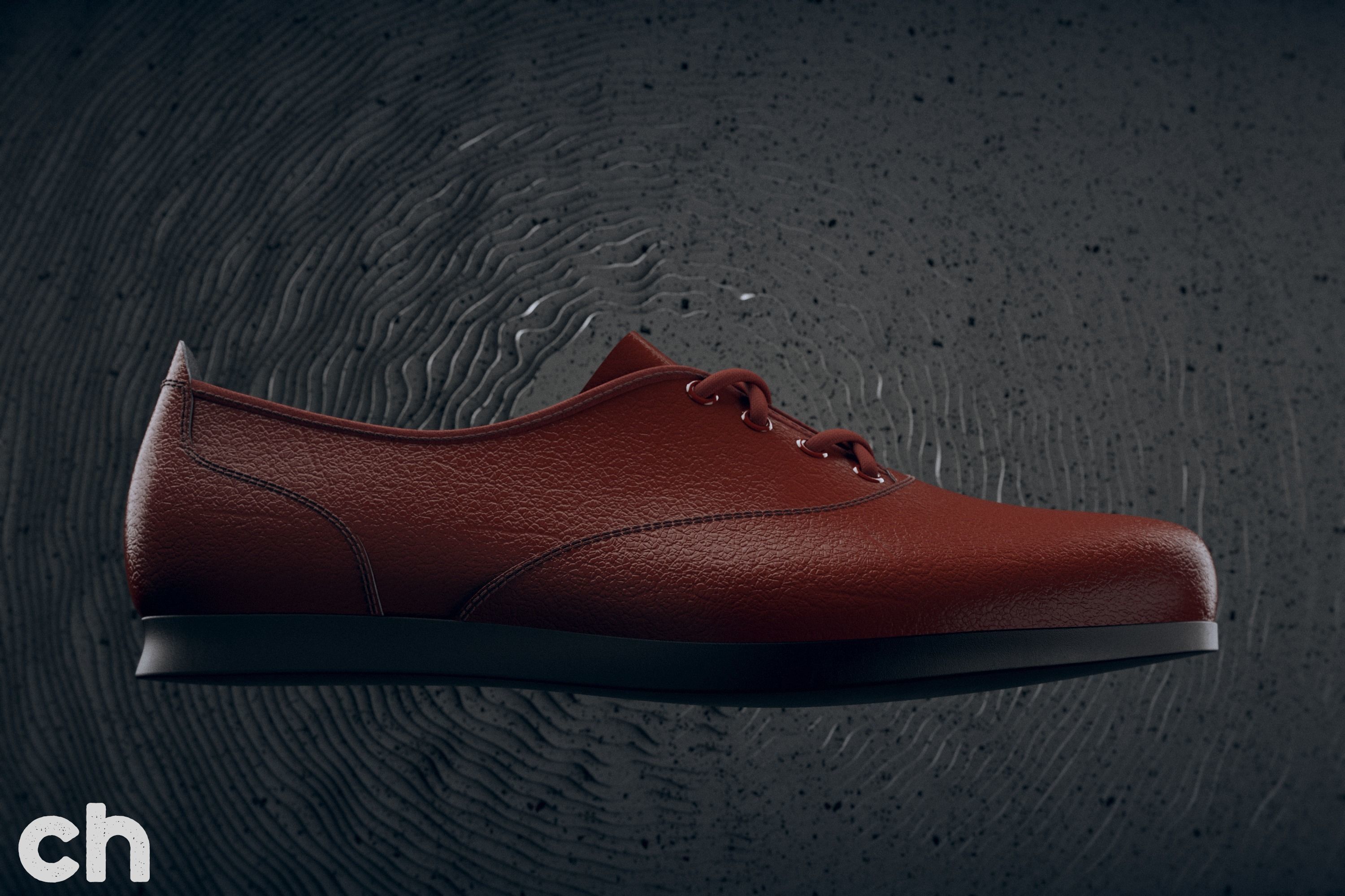 Dance shoes 3D model_2