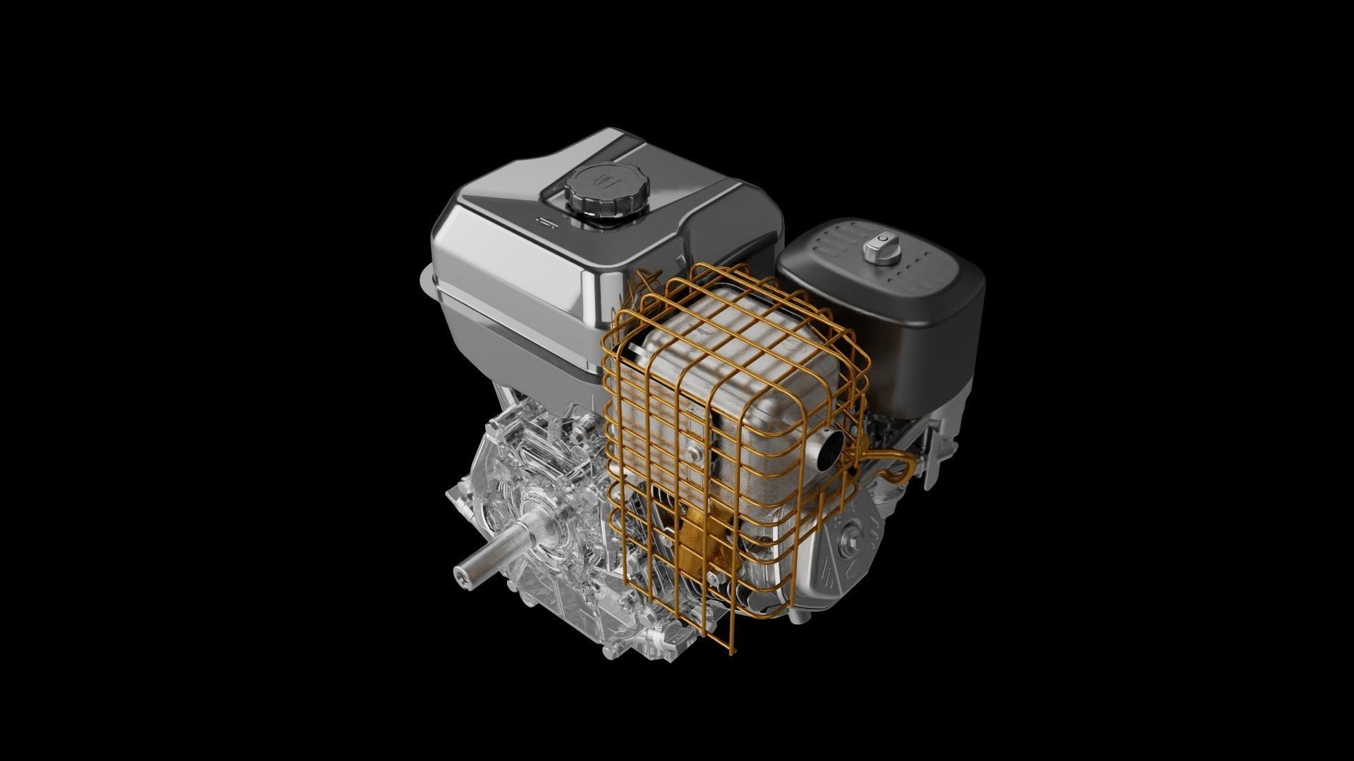 19n 5qt tank wire grd 3D print model_2