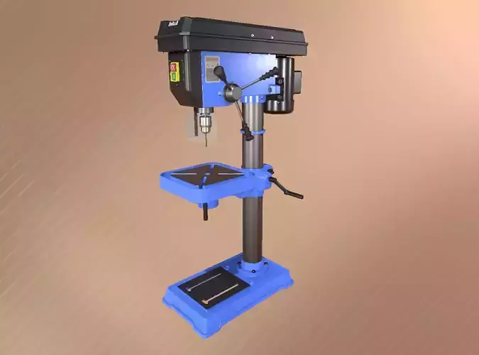 Stand Drill Set Low-poly 3D model