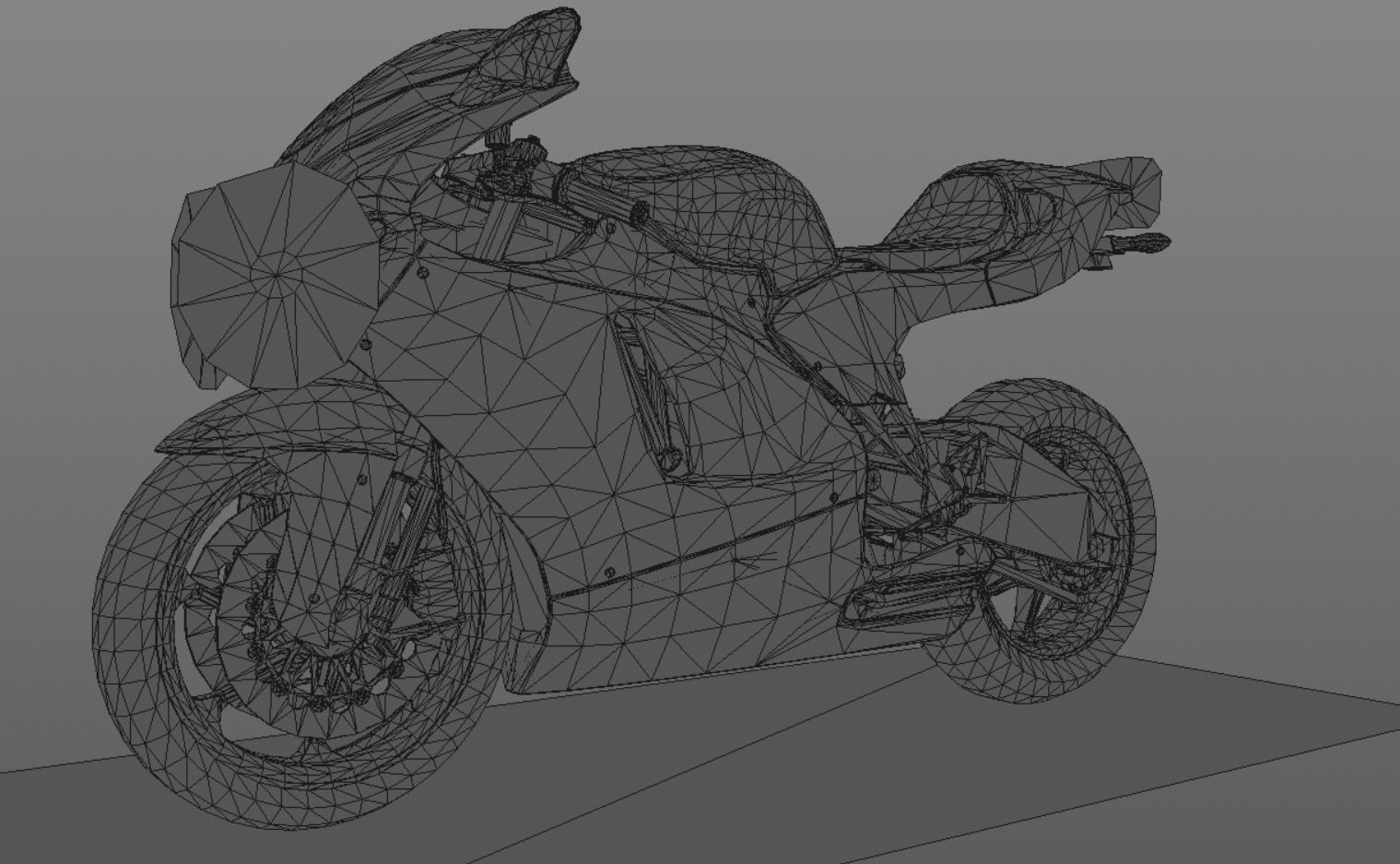 Ducati Heavy Bike 3D Model Games and VR-AR Sports Bikes Low-poly 3D model_13