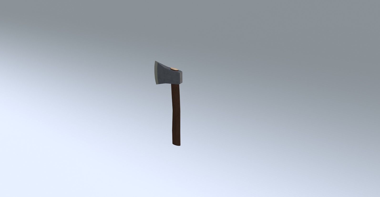Woodcutting axe Free low-poly 3D model_4