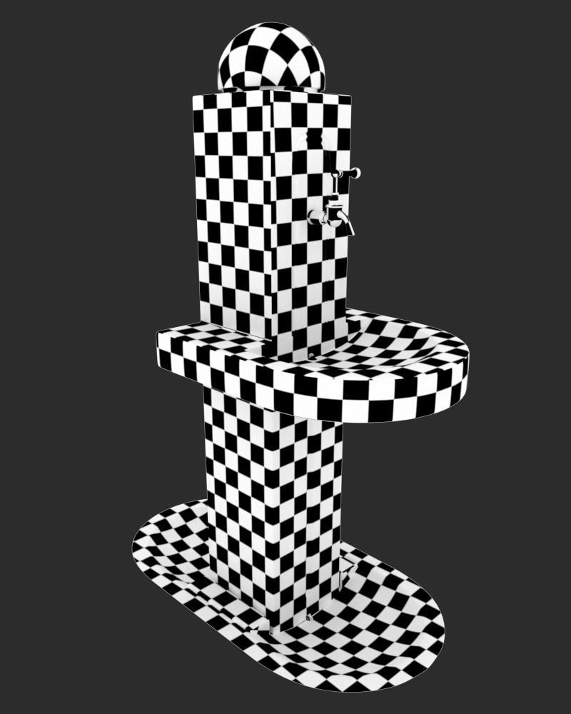 Drinking Fountain 3D model_5