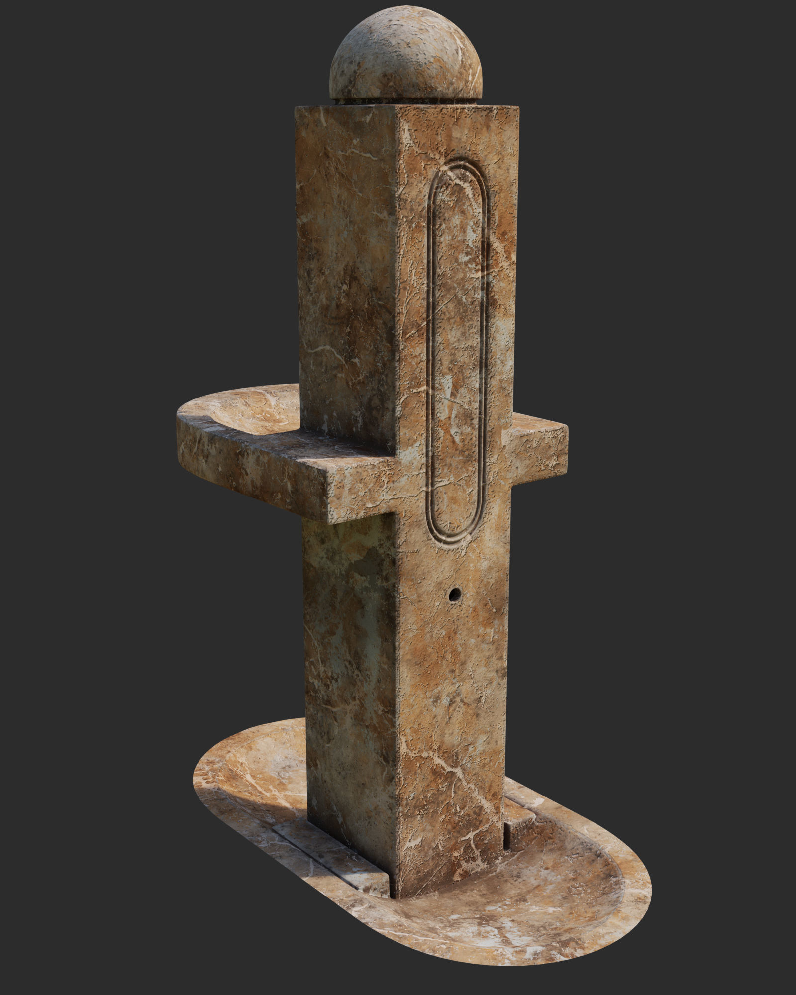 Drinking Fountain 3D model_3