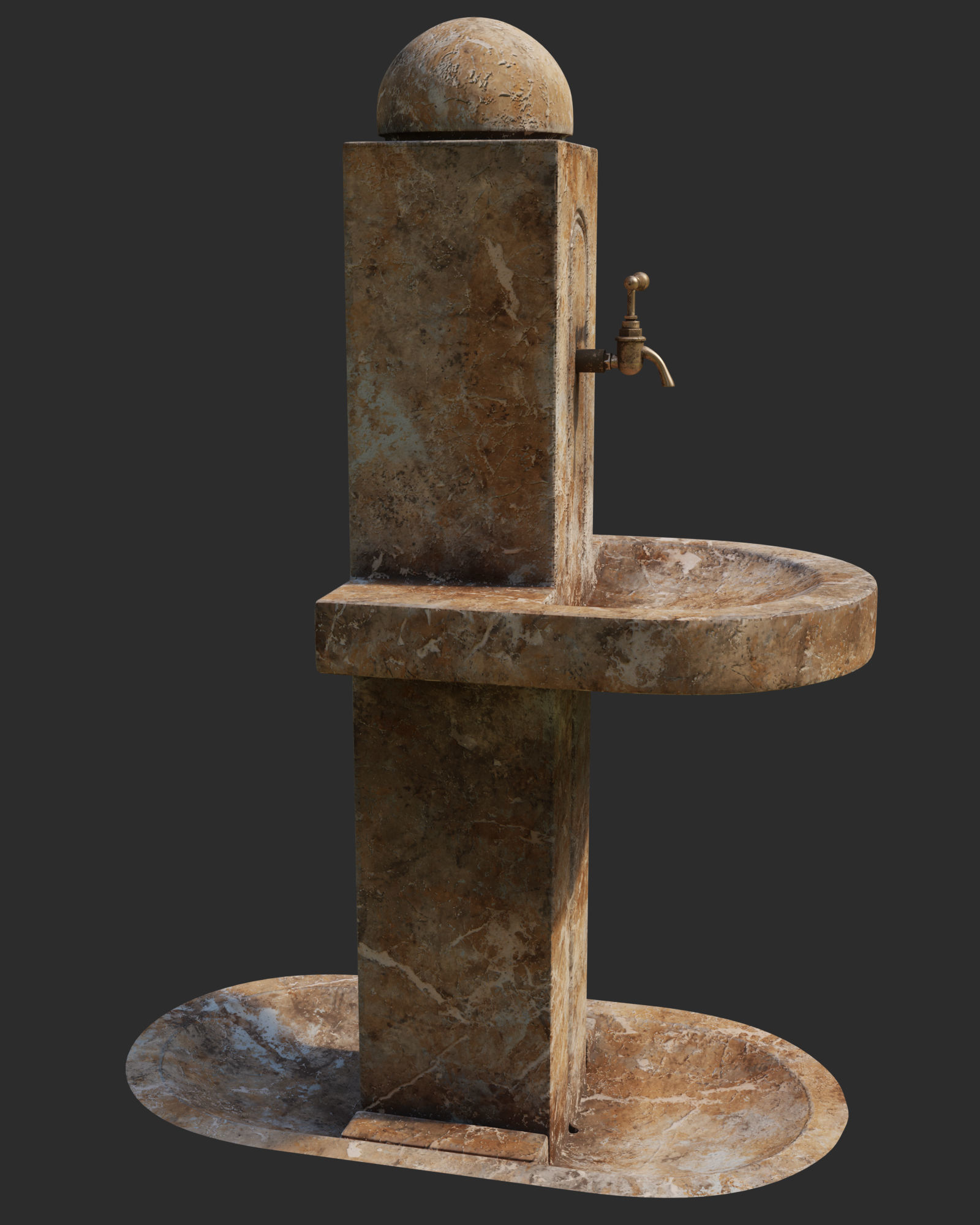 Drinking Fountain 3D model_2