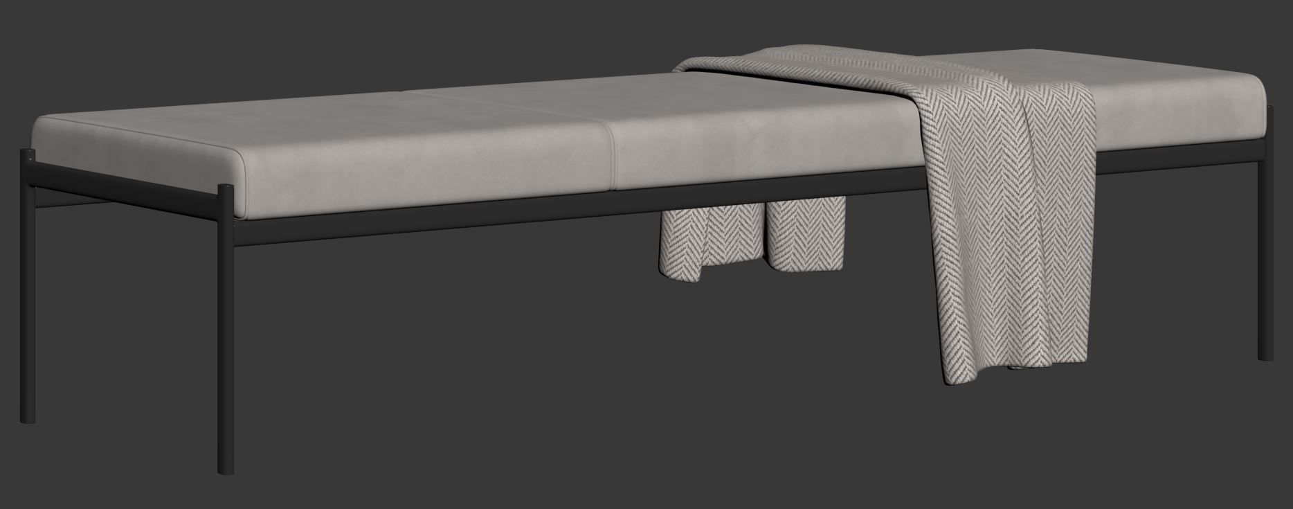 Kiki 3 seater Bench by Artek 3D model_16