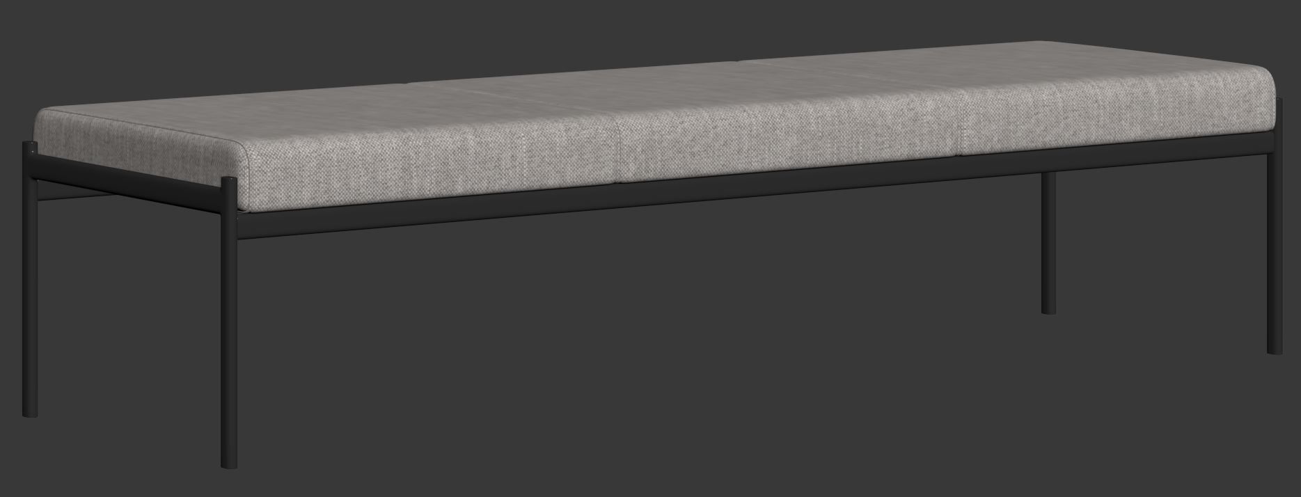 Kiki 3 seater Bench by Artek 3D model_19