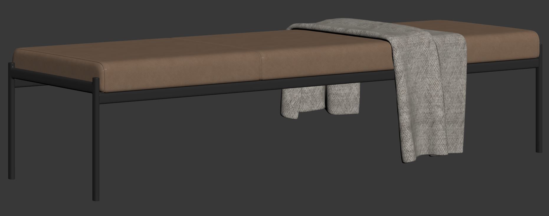 Kiki 3 seater Bench by Artek 3D model_17