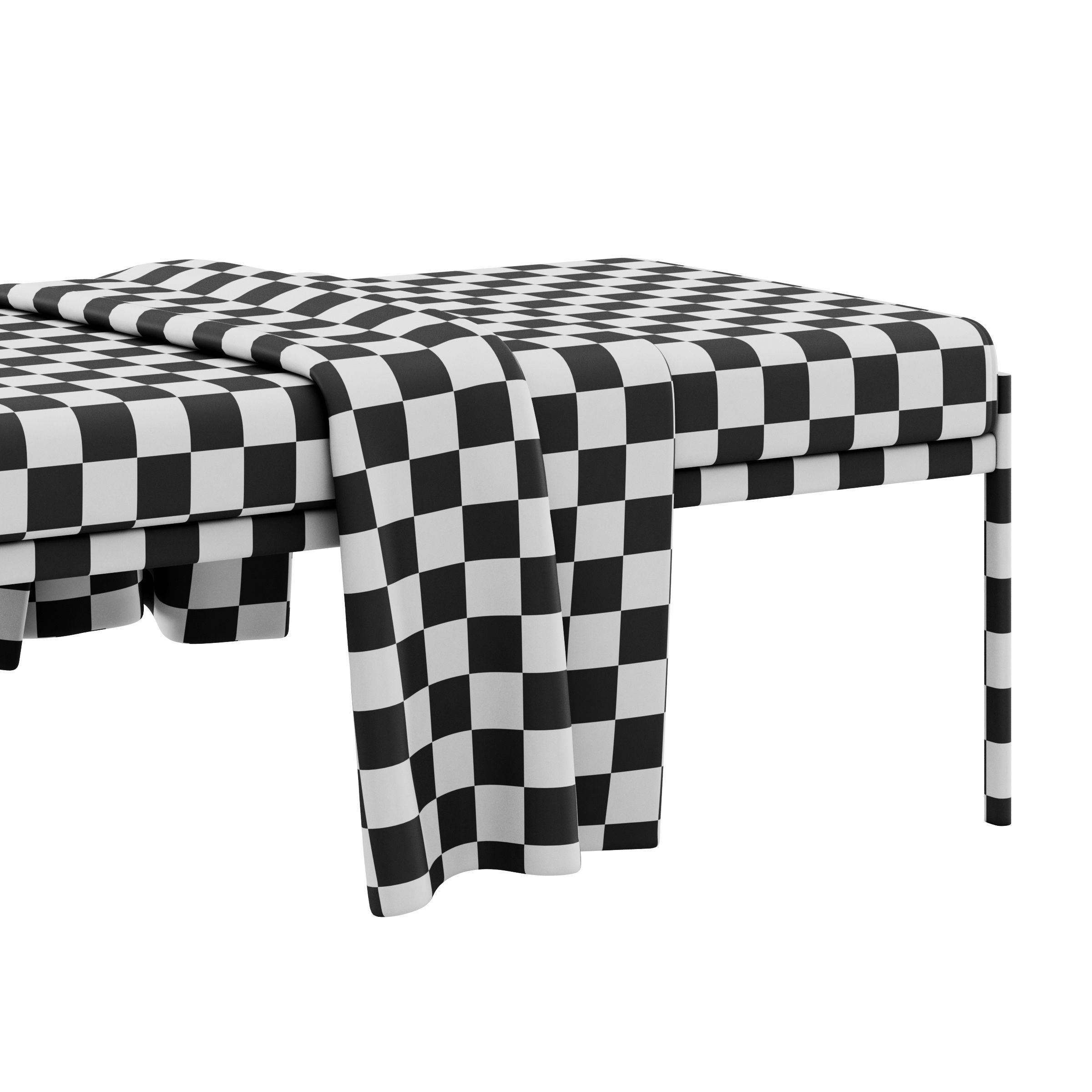 Kiki 3 seater Bench by Artek 3D model_15