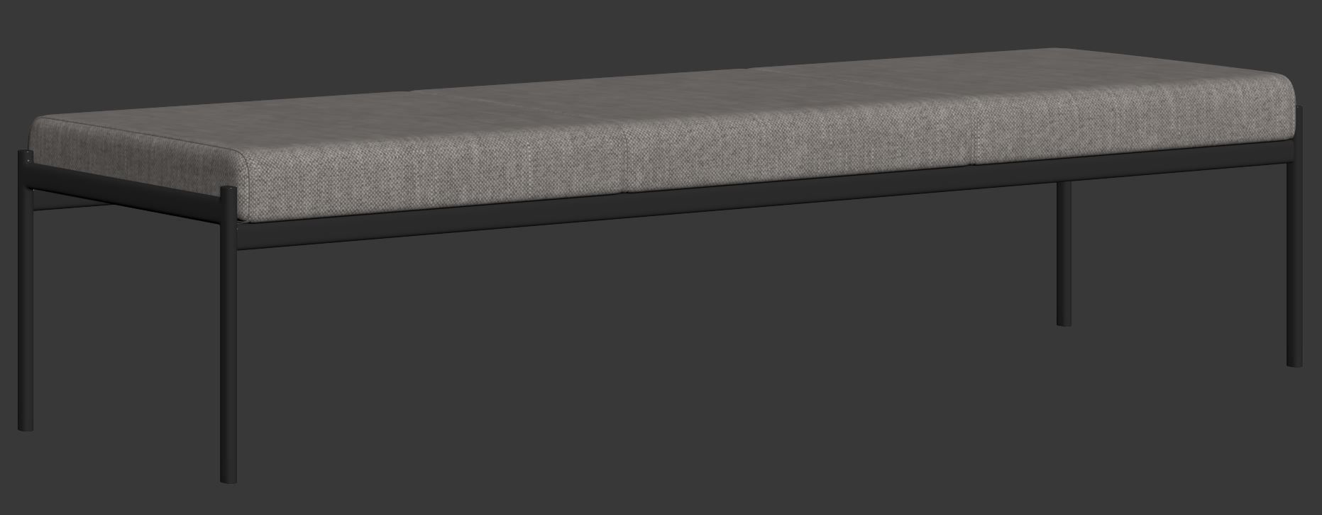 Kiki 3 seater Bench by Artek 3D model_18