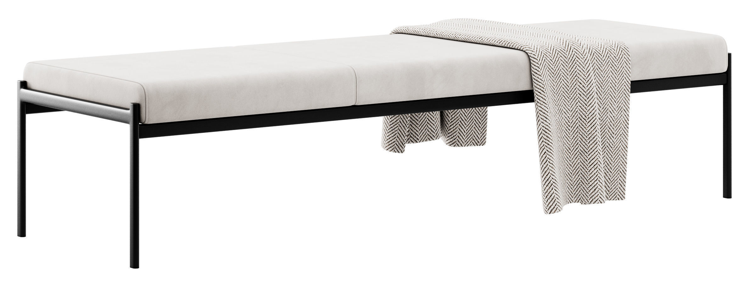 Kiki 3 seater Bench by Artek 3D model_7