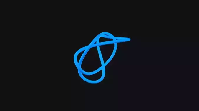 Knot 5 Low-poly 3D model