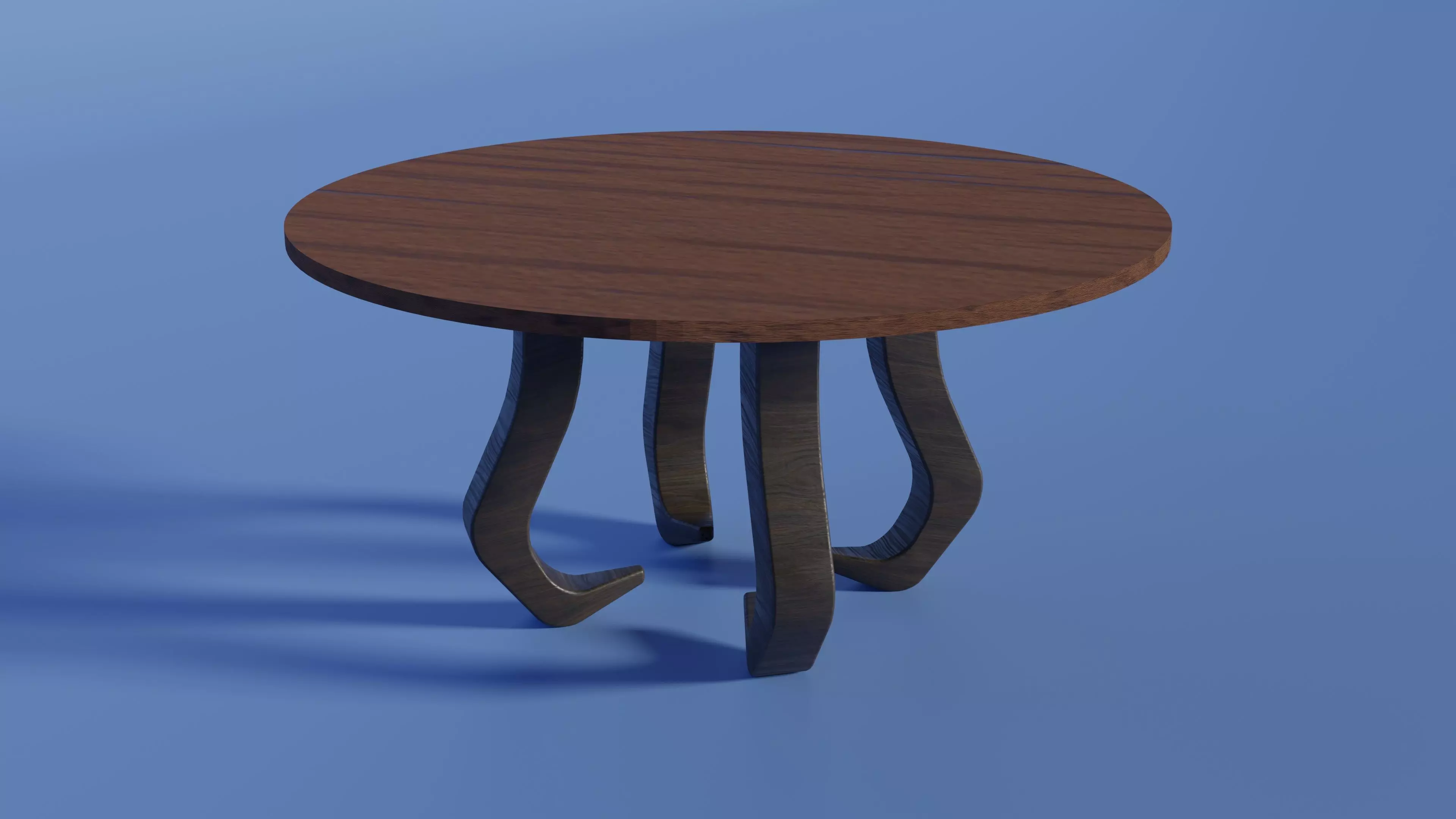Hotels table Low-poly 3D model_0