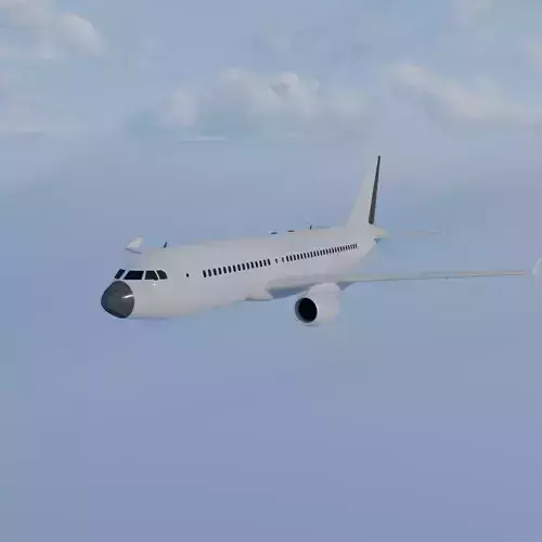 Airplane 3d model Free low-poly 3D model