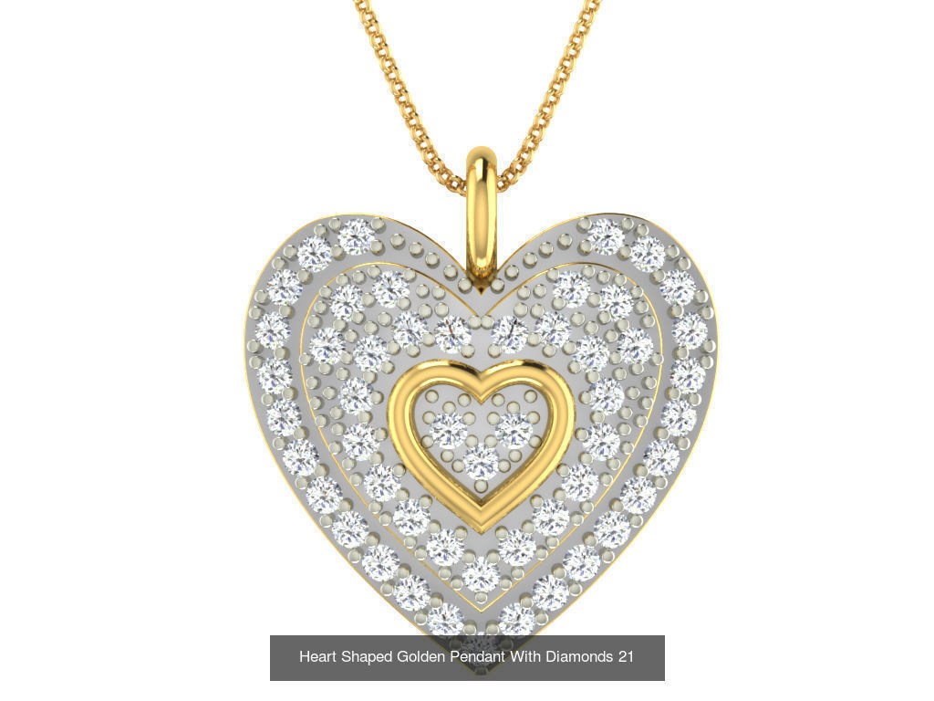 3DM 78 HEART PENDANT 3D Model Collection_46