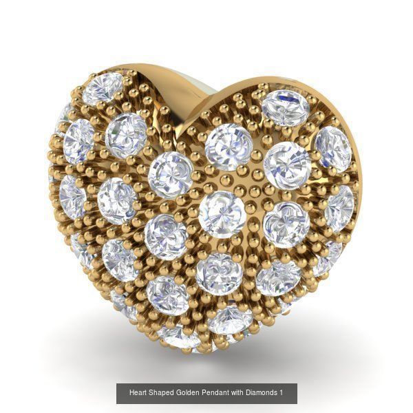 3DM 78 HEART PENDANT 3D Model Collection_19