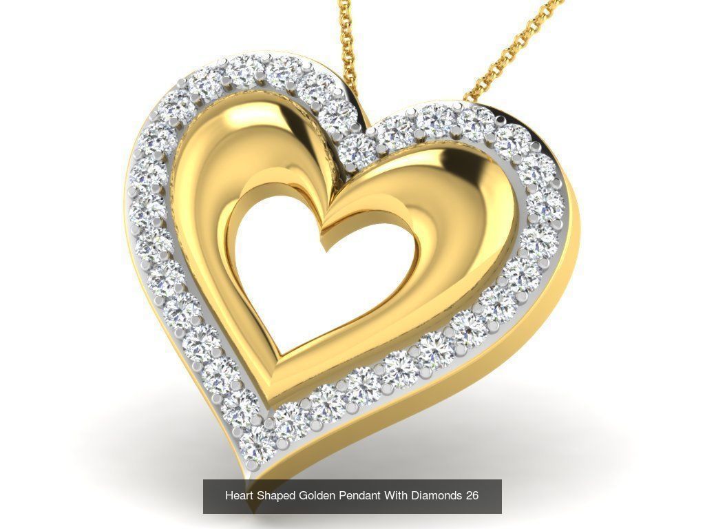 3DM 78 HEART PENDANT 3D Model Collection_63