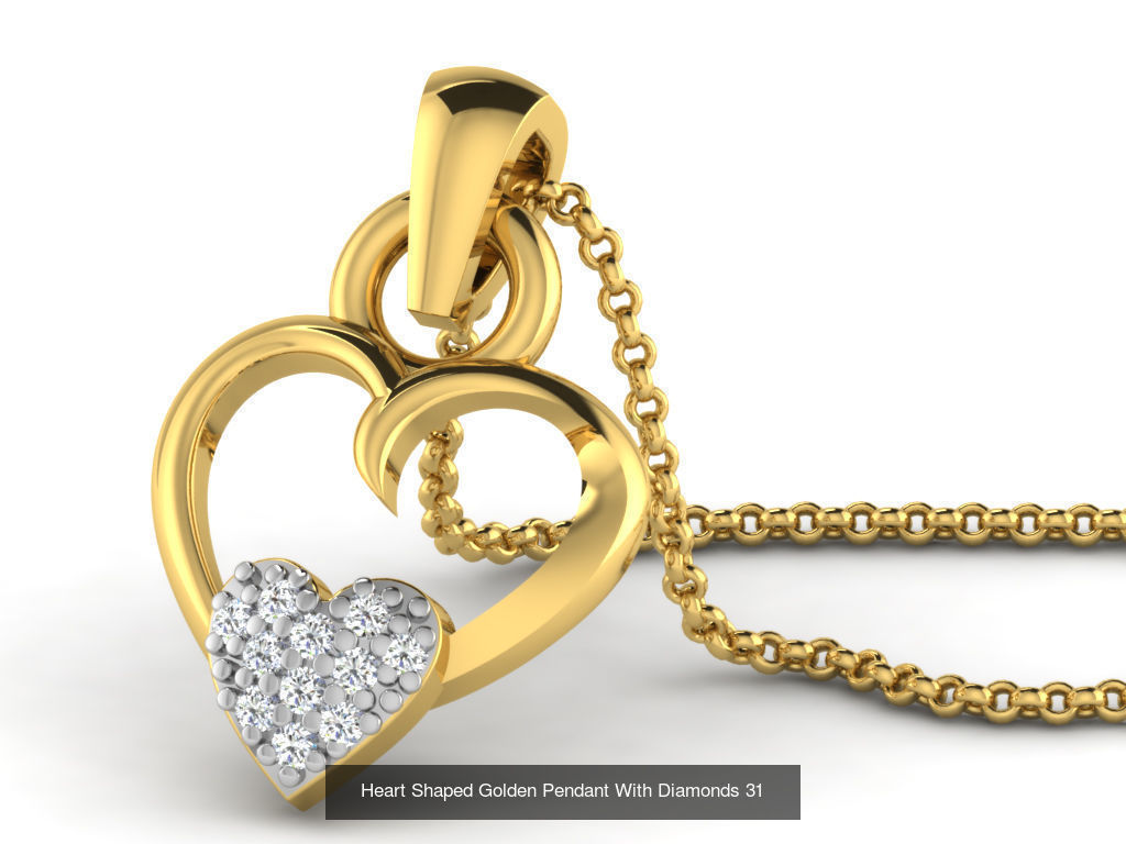 3DM 78 HEART PENDANT 3D Model Collection_67
