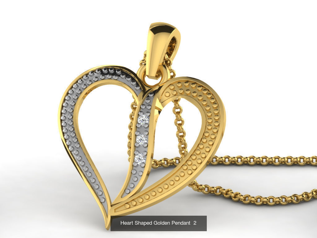 3DM 78 HEART PENDANT 3D Model Collection_52