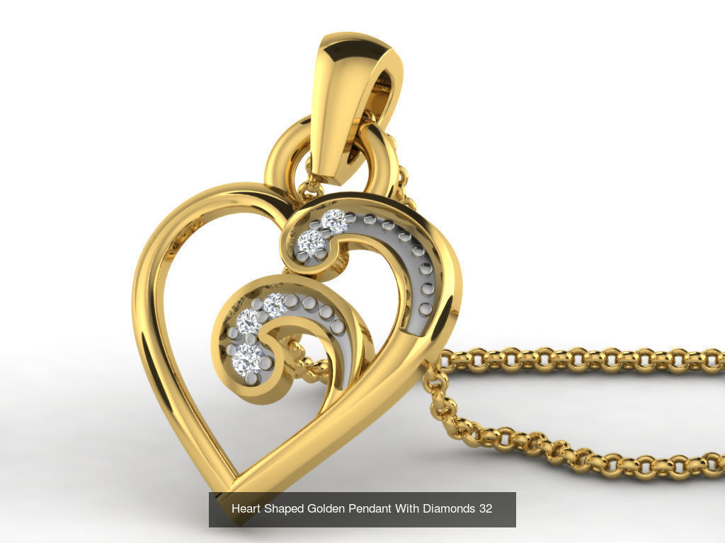 3DM 78 HEART PENDANT 3D Model Collection_68