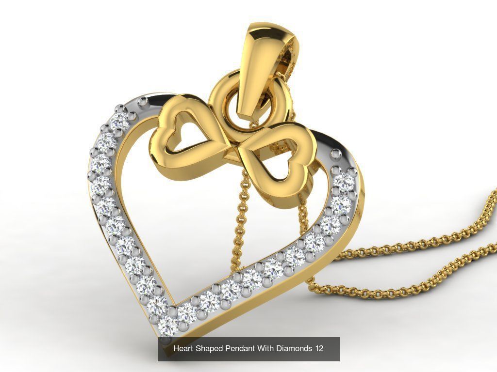 3DM 78 HEART PENDANT 3D Model Collection_26