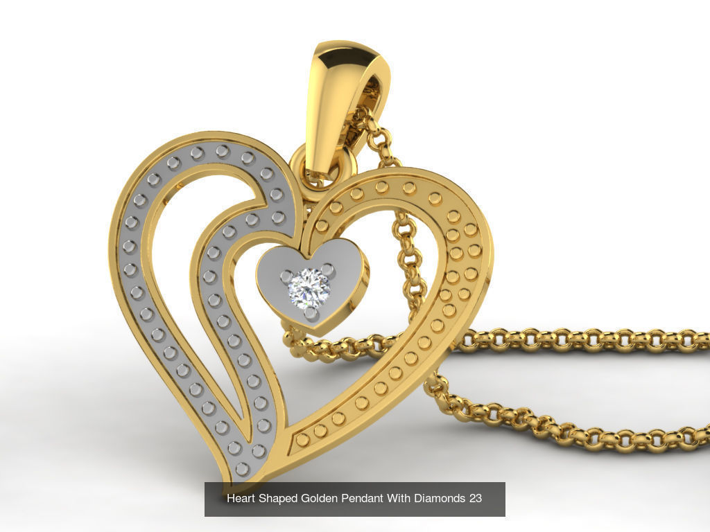 3DM 78 HEART PENDANT 3D Model Collection_50