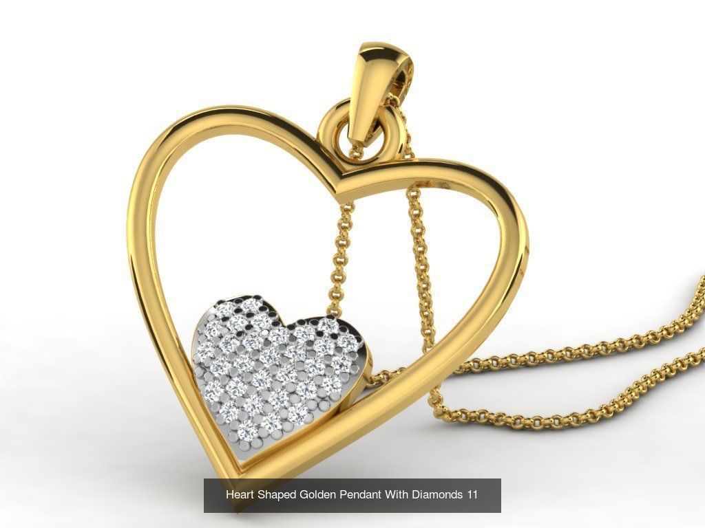 3DM 78 HEART PENDANT 3D Model Collection_35