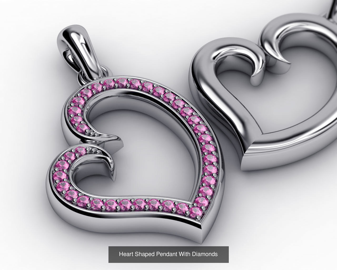 3DM 78 HEART PENDANT 3D Model Collection_10